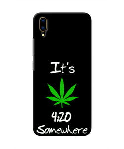 Weed Quote Vivo V11 Pro Real 4D Back Cover