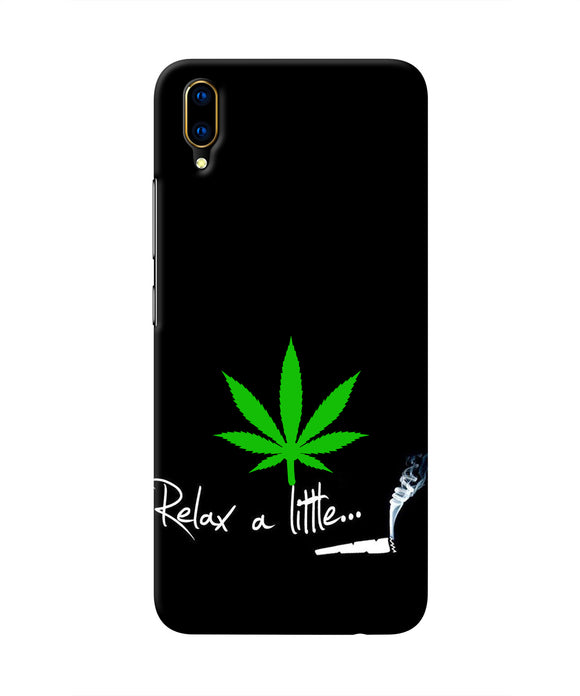 Weed Relax Quote Vivo V11 Pro Real 4D Back Cover