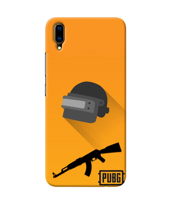 PUBG Helmet and Gun Vivo V11 Pro Real 4D Back Cover