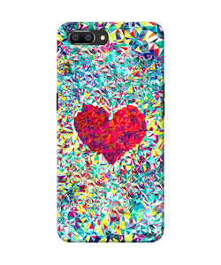 Red Heart Print Realme C1 Back Cover