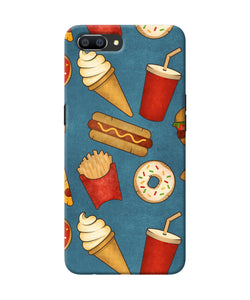 Abstract Food Print Realme C1 Back Cover