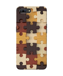 Wooden Puzzle Realme C1 Back Cover