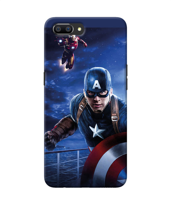 Captain With Ironman Realme C1 Back Cover