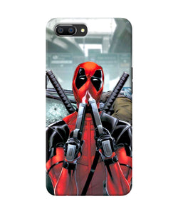 Deadpool With Gun Realme C1 Back Cover