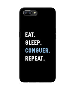 Eat Sleep Quote Realme C1 Back Cover