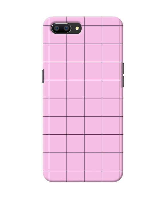 Pink Square Print Realme C1 Back Cover