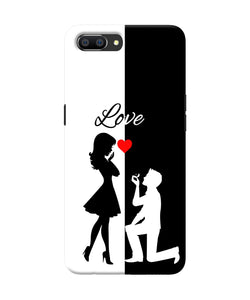 Love Propose Black And White Realme C1 Back Cover