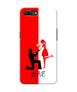 Love Propose Red And White Realme C1 Back Cover