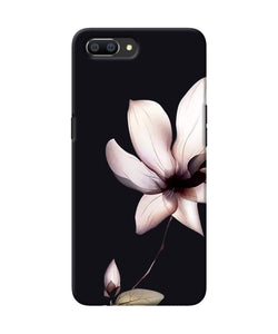 Flower White Realme C1 Back Cover