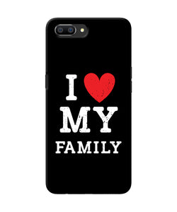 I Love My Family Realme C1 Back Cover