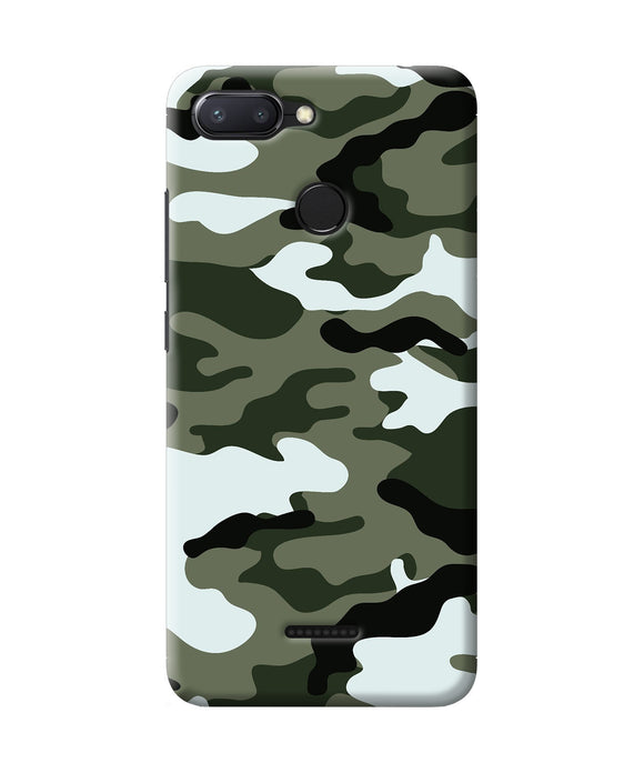 Camouflage Redmi 6 Back Cover