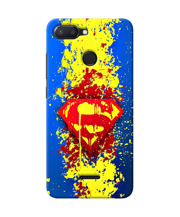 Superman Logo Redmi 6 Back Cover