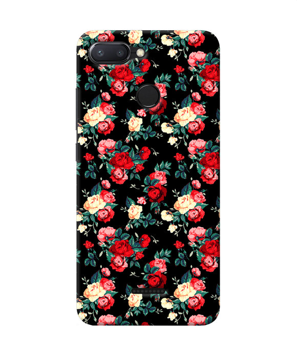 Rose Pattern Redmi 6 Back Cover