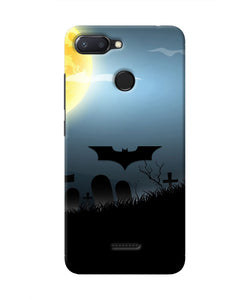 Batman Scary cemetry Redmi 6 Real 4D Back Cover