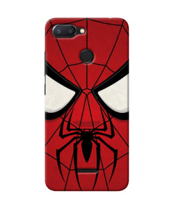 Spiderman Face Redmi 6 Real 4D Back Cover