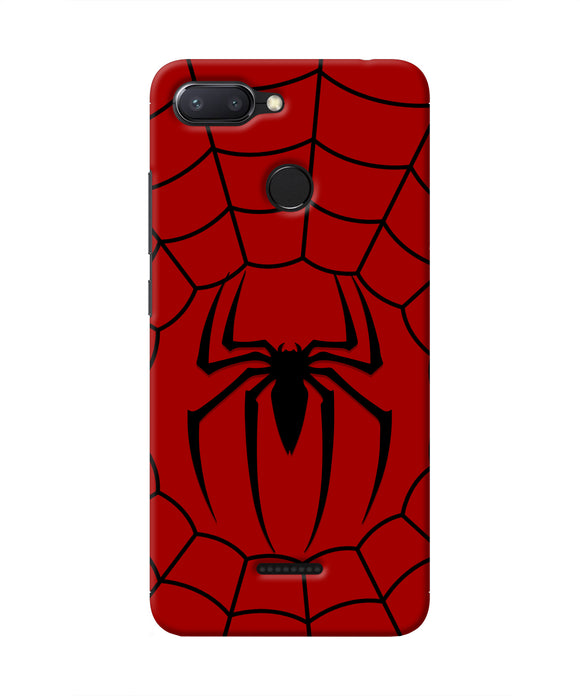 Spiderman Web Redmi 6 Real 4D Back Cover