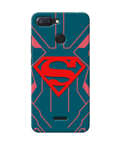 Superman Techno Redmi 6 Real 4D Back Cover