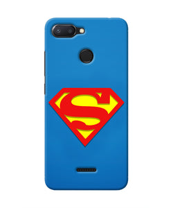 Superman Blue Redmi 6 Real 4D Back Cover