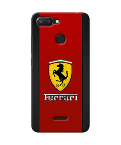 Ferrari Abstract Red Redmi 6 Real 4D Back Cover