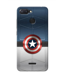 Captain America Suit Redmi 6 Real 4D Back Cover