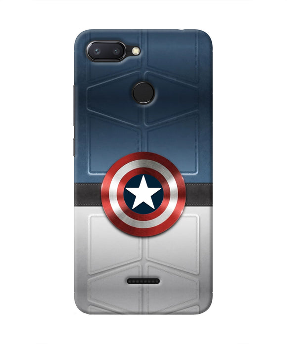 Captain America Suit Redmi 6 Real 4D Back Cover