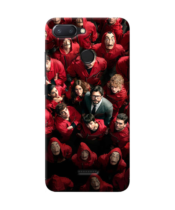 Money Heist Professor with Hostages Redmi 6 Back Cover