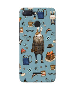 Canvas Rabbit Print Redmi 6 Back Cover