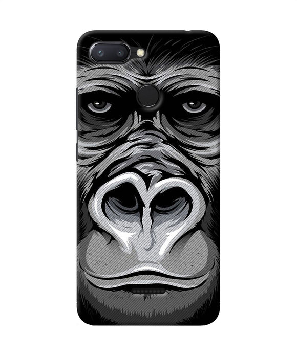 Black Chimpanzee Redmi 6 Back Cover
