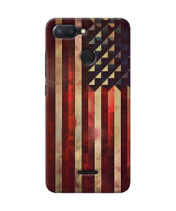 Vintage Us Flag Redmi 6 Back Cover