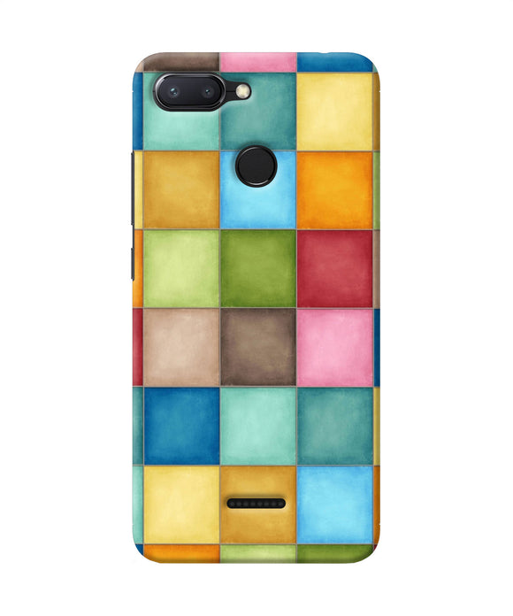 Abstract Colorful Squares Redmi 6 Back Cover