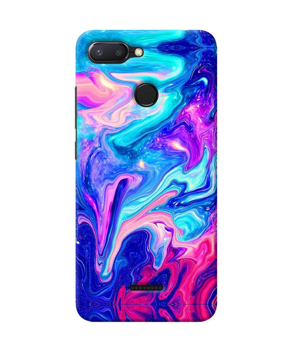 Abstract Colorful Water Redmi 6 Back Cover