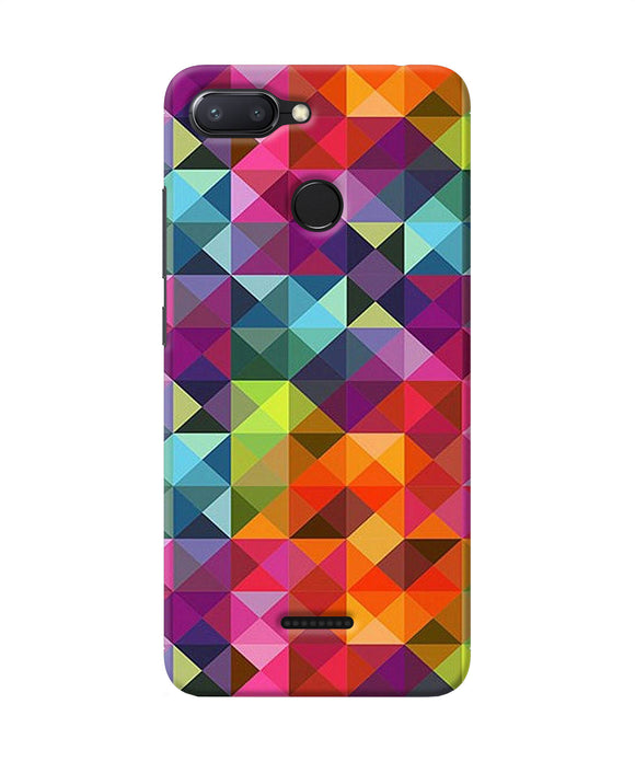 Abstract Triangle Pattern Redmi 6 Back Cover