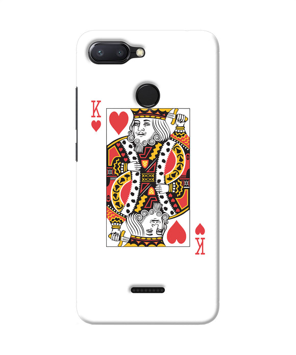 Heart King Card Redmi 6 Back Cover