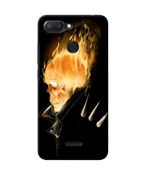 Burning Ghost Rider Redmi 6 Back Cover