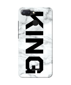 King Marble Text Redmi 6 Back Cover