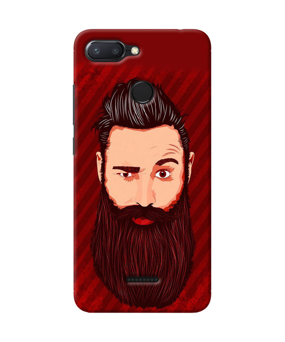 Beardo Character Redmi 6 Back Cover