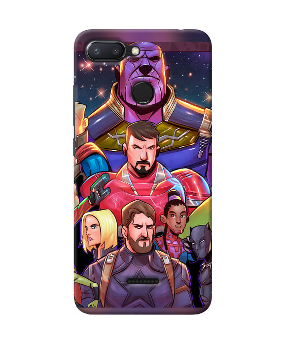 Avengers Animate Redmi 6 Back Cover