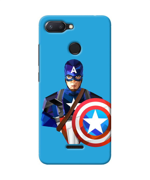 Captain America Character Redmi 6 Back Cover