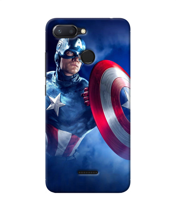 Captain America On Sky Redmi 6 Back Cover