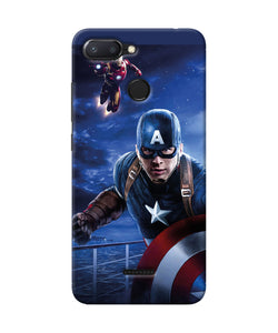 Captain With Ironman Redmi 6 Back Cover