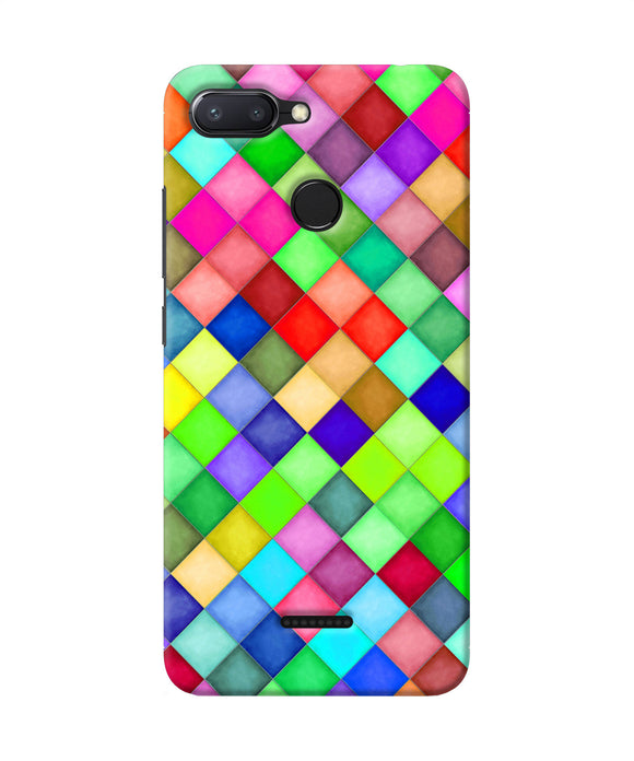 Abstract Colorful Squares Redmi 6 Back Cover