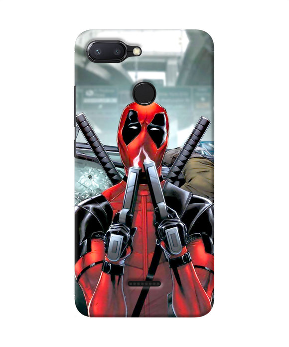 Deadpool With Gun Redmi 6 Back Cover