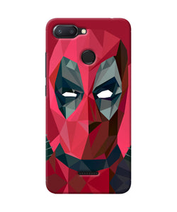 Abstract Deadpool Full Mask Redmi 6 Back Cover