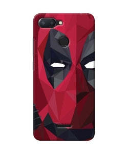 Abstract Deadpool Half Mask Redmi 6 Back Cover