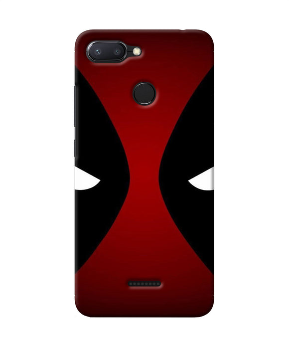 Deadpool Eyes Redmi 6 Back Cover