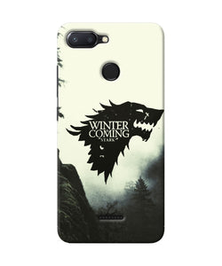 Winter Coming Stark Redmi 6 Back Cover