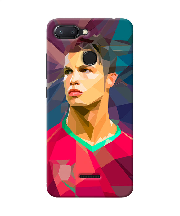 Abstract Ronaldo Redmi 6 Back Cover