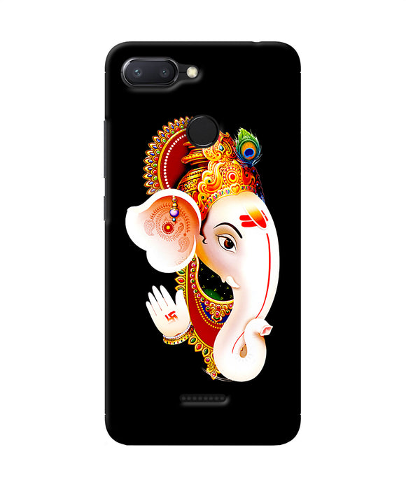 Lord Ganesh Face Redmi 6 Back Cover