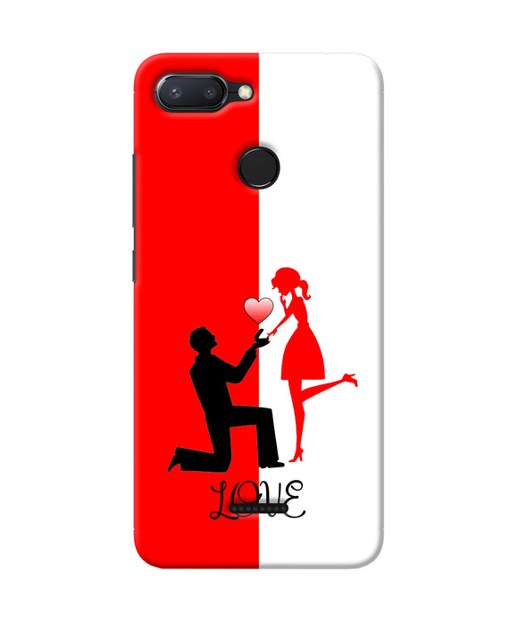 Love Propose Red And White Redmi 6 Back Cover