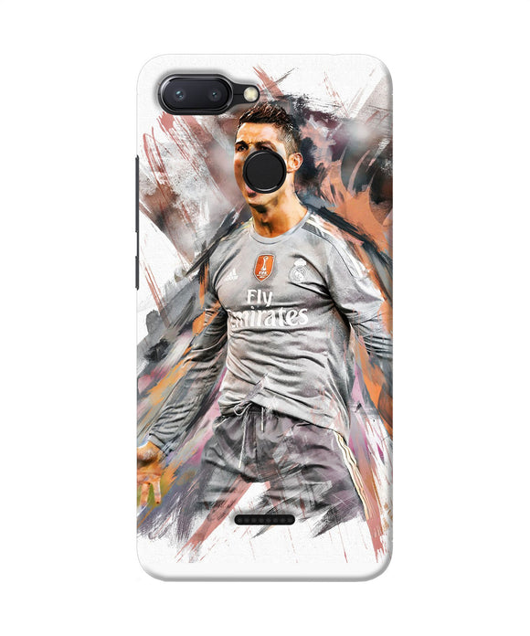 Ronaldo Poster Redmi 6 Back Cover